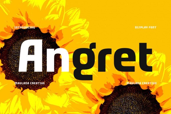 Angret: A Bold Sans Serif Typeface for Modern Editorial Design