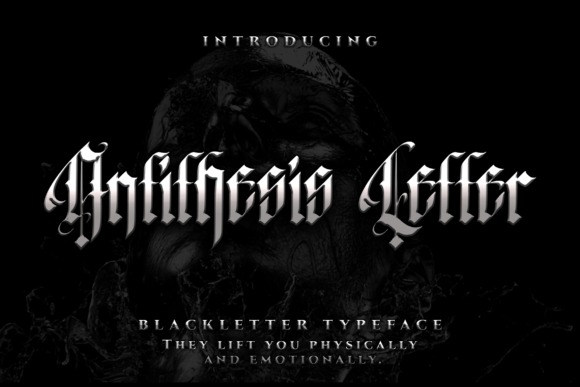 Antithesis Letter: A Bold Blackletter Font for Modern Brands