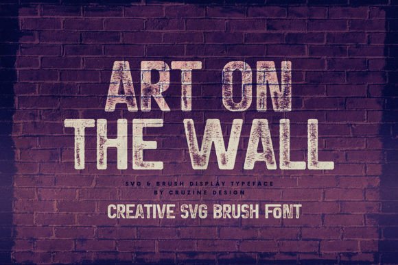 Art on the Wall: A Handwritten Font for Bold Branding