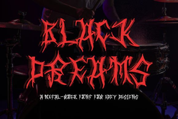 Black Dreams Typeface: Bold Branding for Edgy Designs