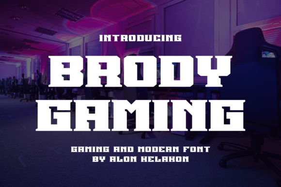 Brody Gaming: A Bold Serif Font for Editorial Impact