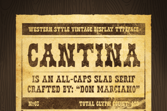 Cantina: A Bold Slab Serif Font for Editorial Design