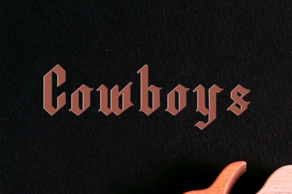 Cowboys Font Review: Bold Blackletter for Campaigns