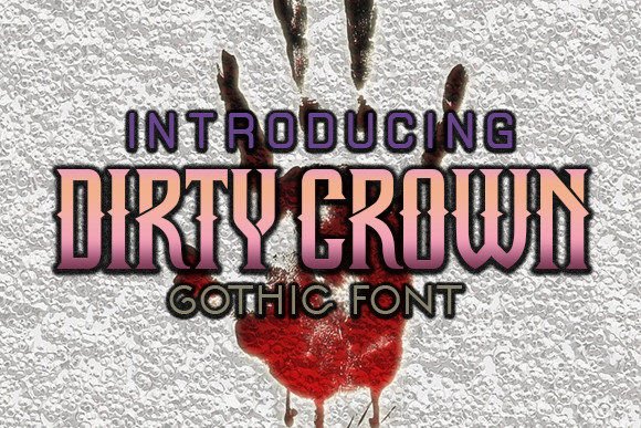 Dirty Crown Typeface for Editorial Design