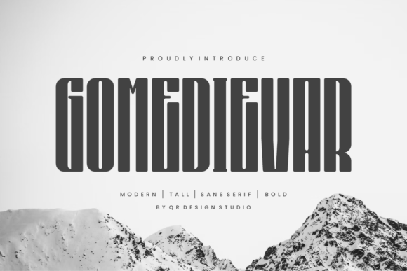 Gomedievar: A Bold Display Font for Editorial Design