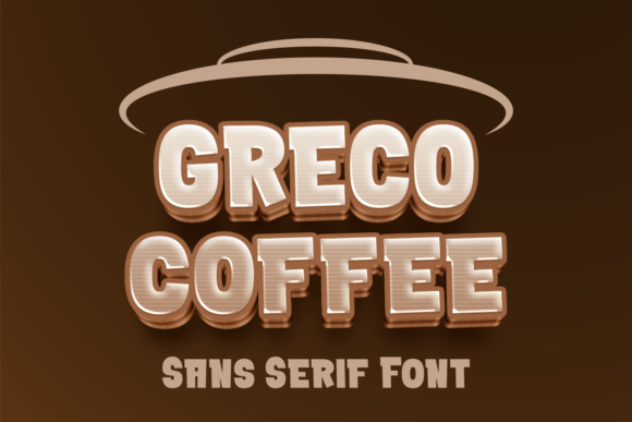 Greco Coffee: A Bold Typeface for Playful Campaigns
