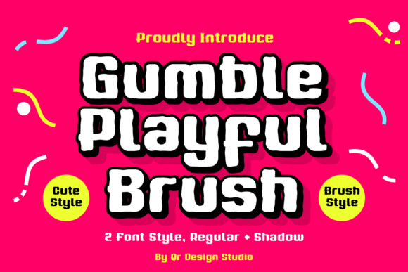 Gumble Playful Brush Font for Makers