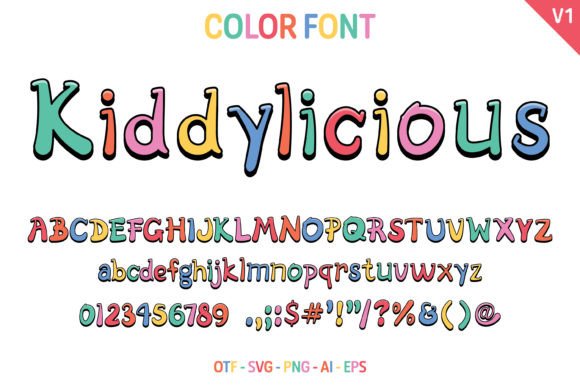 Kiddylicious V1: A Playful Font for Branding