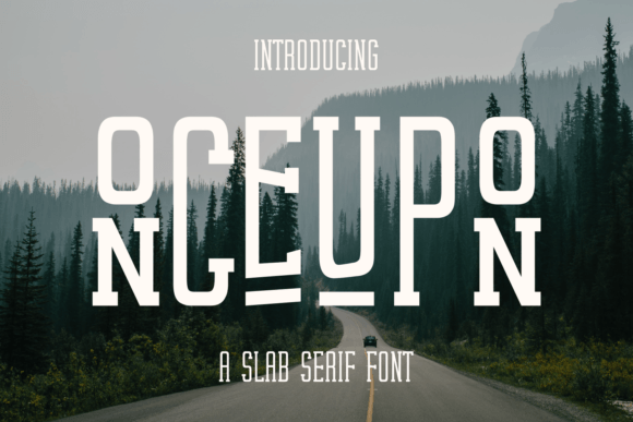 Onceupon: A Bold Slab Serif Font for Makers