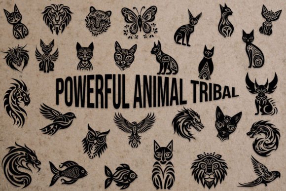 Powerful Animal Tribal Font for Bold Designs