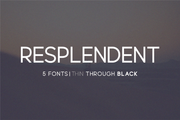 Resplendent Family: A Modern Sans Serif for Bold Campaigns