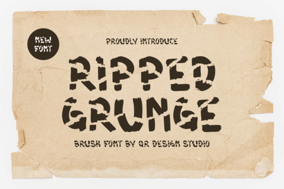 Ripped Grunge Font: A Bold Typeface for Raw Branding