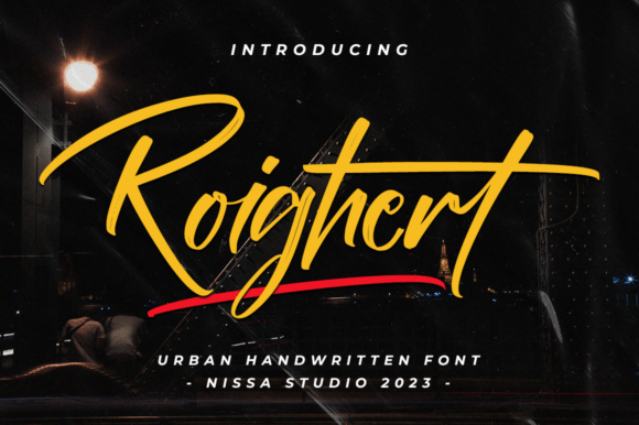 Roighert: The Bold Handwritten Font for Crafters