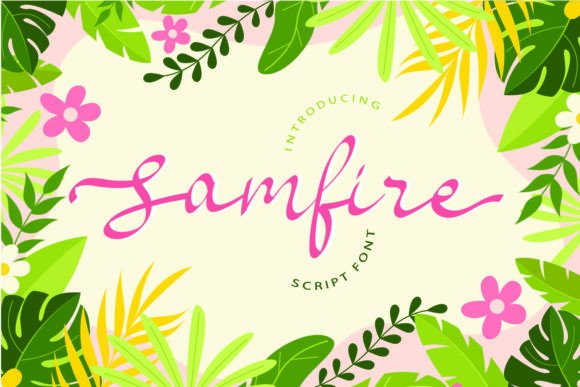 Samfire Font: A Quirky Typeface for Makers