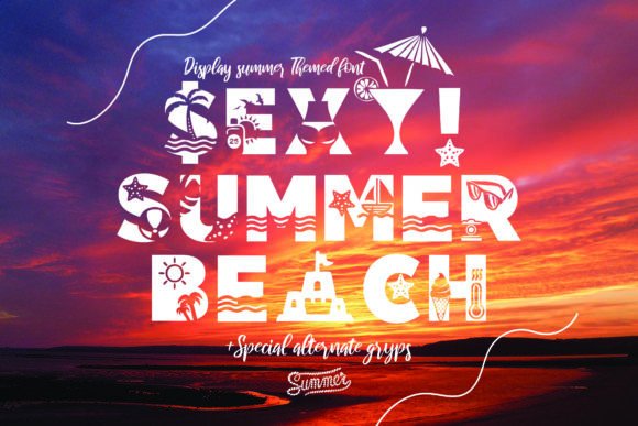 Sexy Summer Beach Font for Bold Campaigns