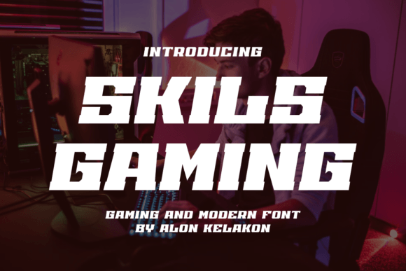 Skils Gaming: A Bold Sans Serif Font for Makers