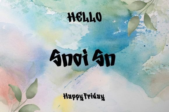 Snoi Sn Font: A Bold Handwritten Typeface for Branding