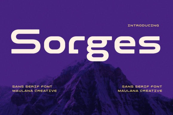 Sorges: A Bold Sans Serif Font for Marketers
