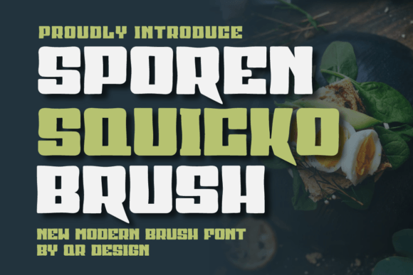 Sporen Squicko Brush Typeface for Web Design