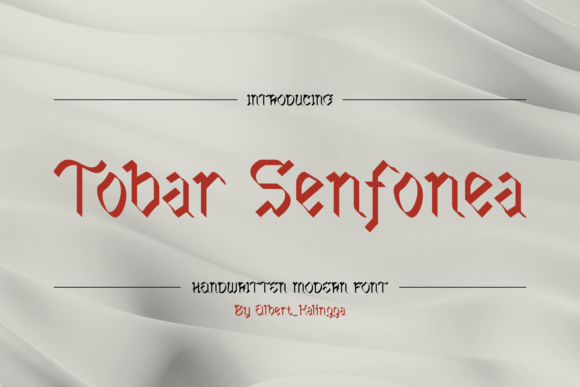 Tobar Senfonea: A Bold Blackletter Font for Crafters