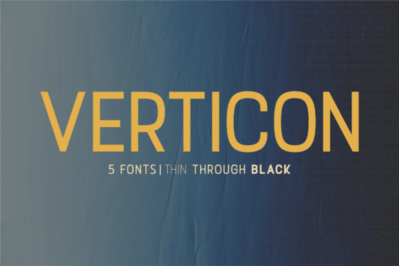 Verticon: A Modern Sans Serif Typeface for Branding