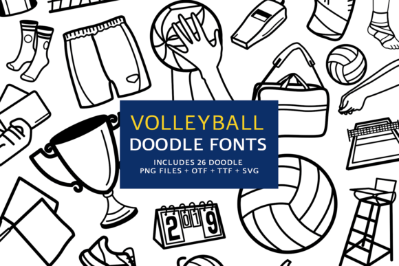 Volleyball Doodle Font Review for Designers