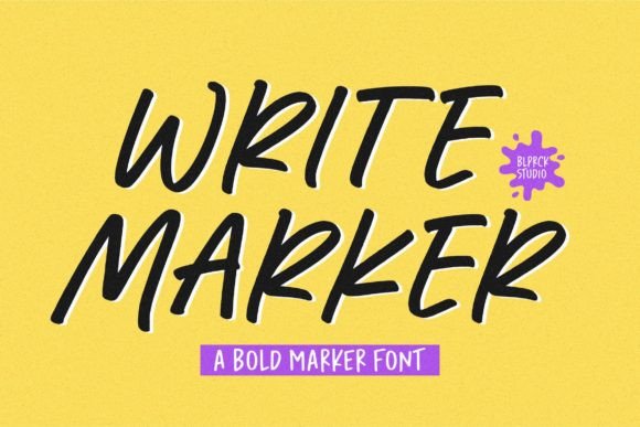 Write Marker Font Review for Campaign Design